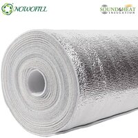 Non woven thermal bonded polyester wadding with aluminium foil