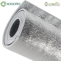 Non woven thermal bonded polyester wadding with aluminium foil