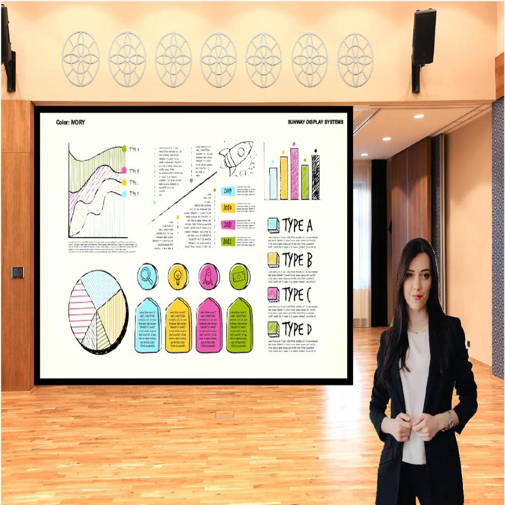 Magnetic Glass Writing Board Ivory With Black Frame