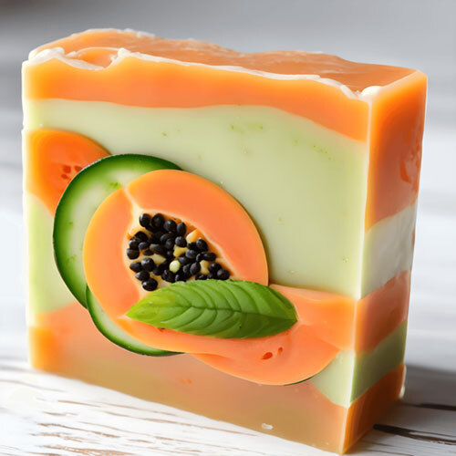 Papaya Cucumber Soap Base - Style: Solid