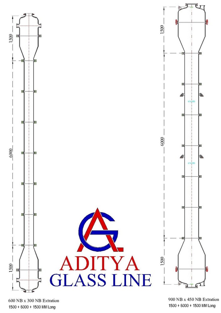 GLASS LINED EXTRACTION - COLUMN