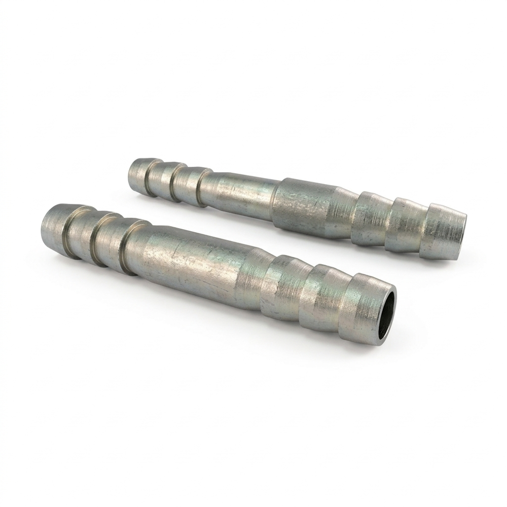 Aluminum Hose Nipple - High-Quality Alloy, Customized Sizes, Polished Silver Finish | Round Shape for Reliable Industrial Applications
