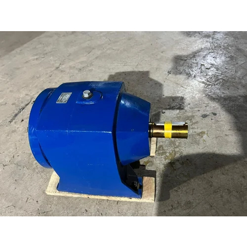 Inline Helical Gearbox - Iron Material, Standard Size, Blue Color | Bevel Gears for Industrial Use