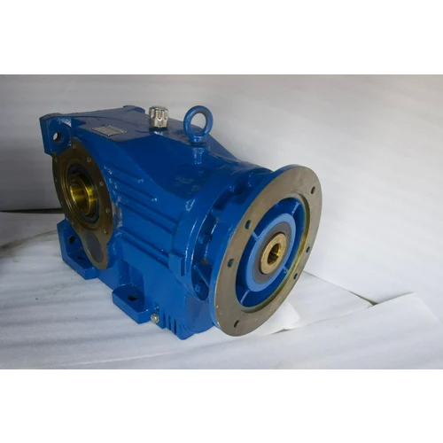 K Series Helical Bevel Geared Box - Iron, Standard Size, Blue Color | Industrial Use, Bevel Gears