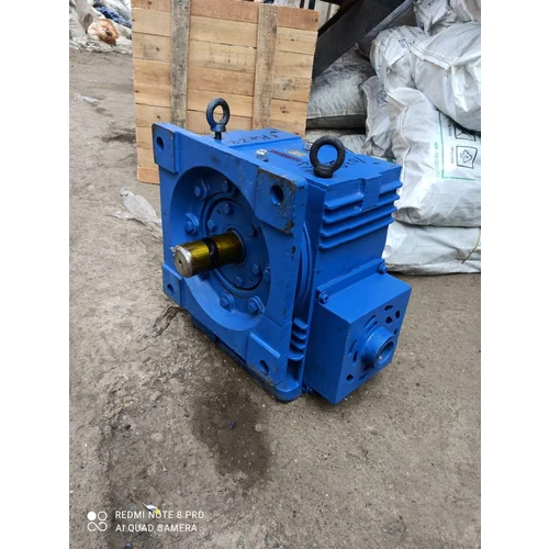 Industrial Worm Gearbox - Color: Blue