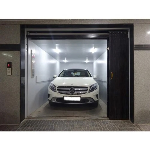 Automotive Elevator Cabin - Color: Silver