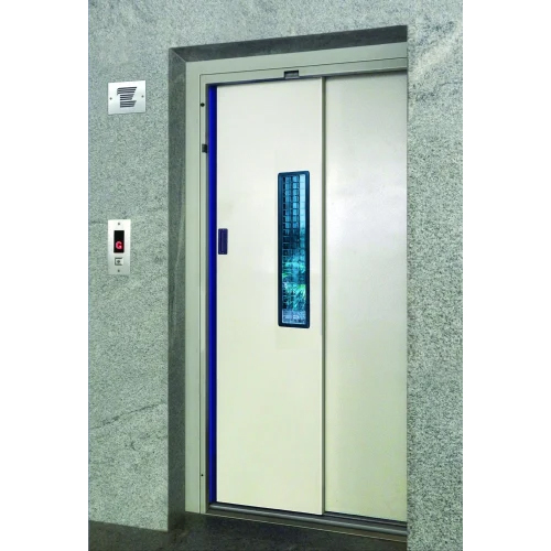 Telescopic Elevator Door - Color: Silver