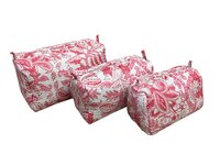 Printed Quilted Toiletry Pouches