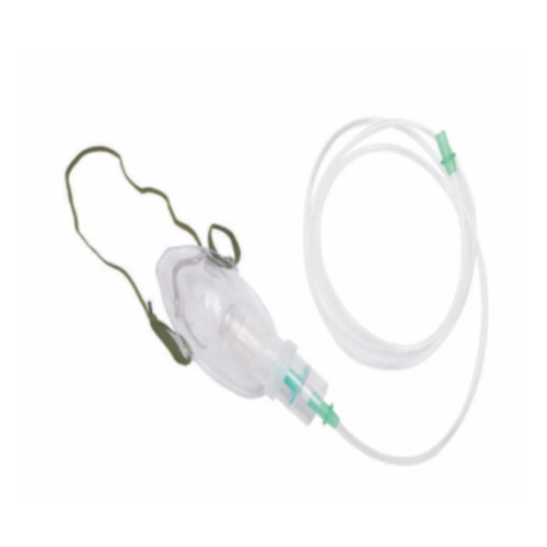 Oxygen Mask - High-Quality Plastic, Manual Operation, Portable Design | Ideal for Surgical Use in Hospitals, Seamless Oxygen Delivery for Respiratory Therapy