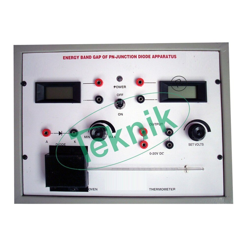 ENERGY BAND GAP APPARATUS WITH ALUMINUM PANEL & DIGITAL PANEL METERS