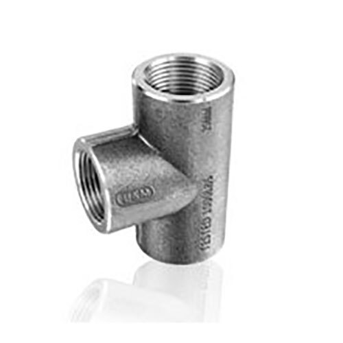 Ms Forged Tee Threaded - Socket Weld - Material: Iron