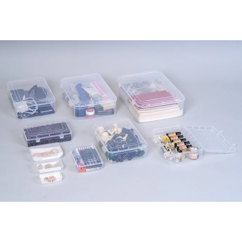 Transparent Plastic Storage Boxes - Color: As Per Requirement