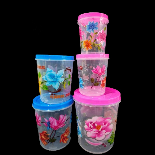 Plastic Printed Food Container - Color: As Per Requirement