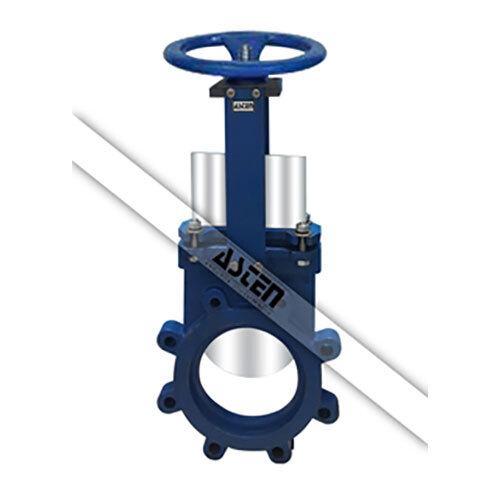 Asten Wheel Operated Wafer Type Knife Gate Valve - Color: Blue