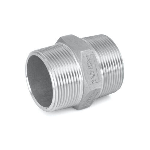 Stainless Steel Hex Nipple, PN-25