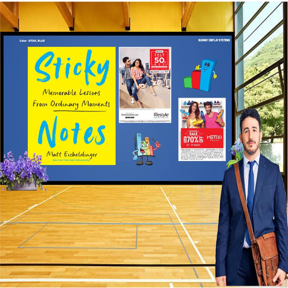 MAGNETIC GLASS WRITING BOARD frameless