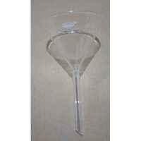 65 Mm Glass Long Stem Funnel - High-quality Transparent Glass, Ideal For Laboratory And Industrial Use, Comes With Warranty