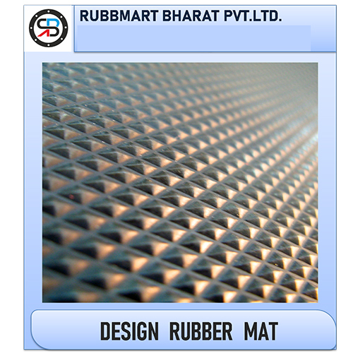 Design Rubber Mat - Color: Black