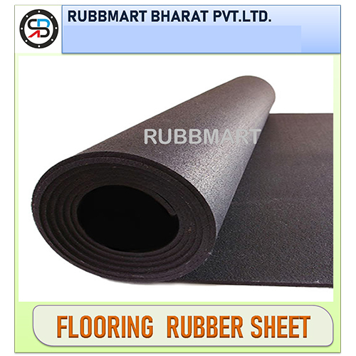 Flooring Rubber Sheet - Color: Black