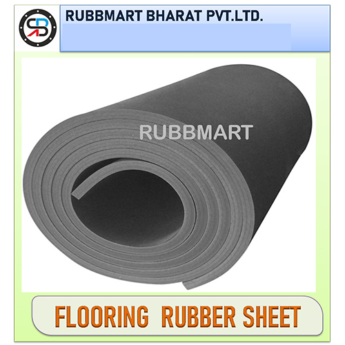 Flooring Rubber Sheet - High-quality Rubber Material Various Sizes & Thicknesses Sleek Black Color Modern Design Ideal For Home And Business Use