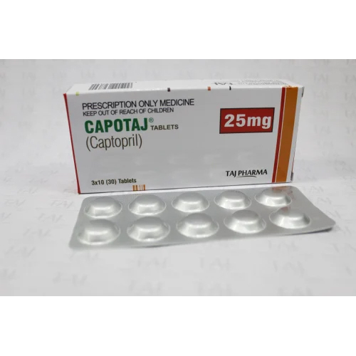 25Mg Captopril Tablet - Origin: India