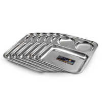 Stainless Steel Vatika Compartment Plate