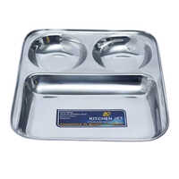 Stainless Steel Vatika Compartment Plate