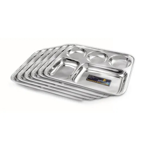 Stainless Steel Compartment Plate