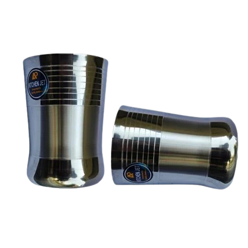 Stainless Steel Drinking Glass - Color: Silver