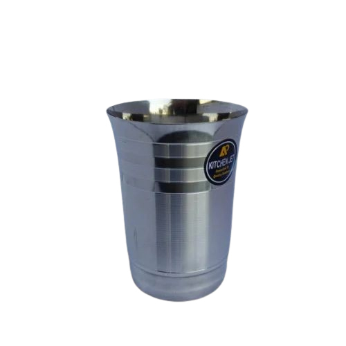 Stainless Steel Glasses - Various Sizes & Thicknesses | Silver Color, Durable Plain Surface For Easy Cleaning, Ideal For Restaurants