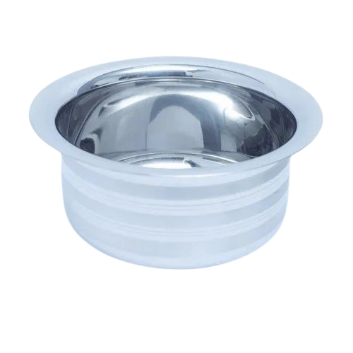 Stainless Steel Round Bottom Tope - Color: Silver