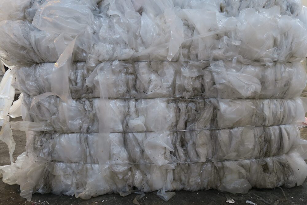 Plastic film scrap rolls available