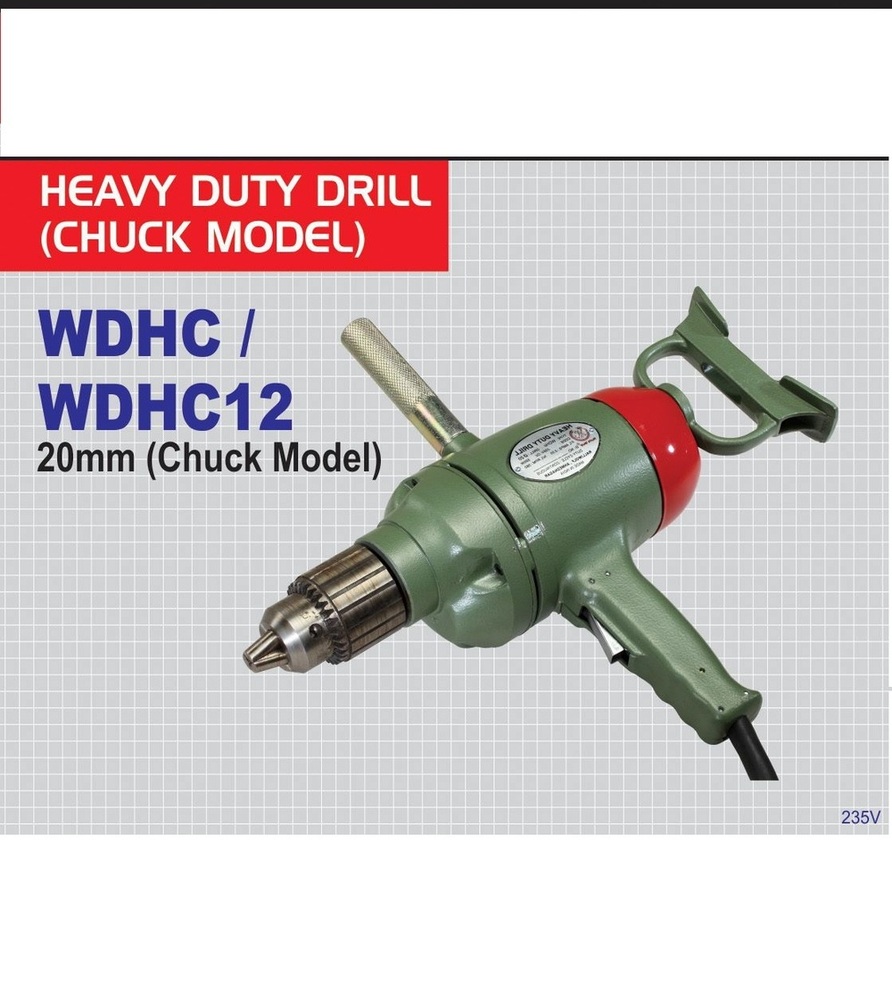 Ralli Wolf Heavy Duty Drill (WDHC / WDHC 12, 20mm Chuck Model)