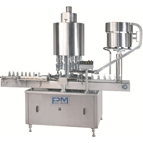 4 Head Rotary Capping Machine - Color: Silver