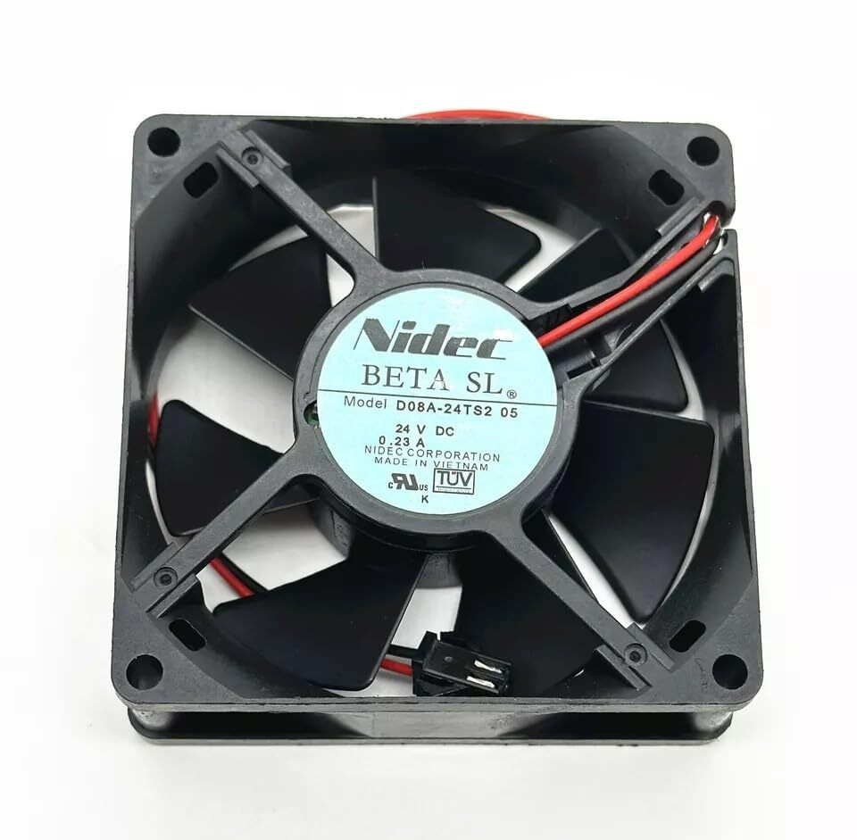 NIDEC DC24V 0.23A 3-Wire 80x80x25mm 8cm Inverter Cooling Fan D08A-24TS2 05