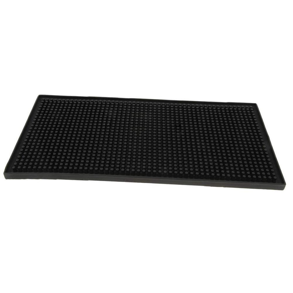 Black Rubber Spill Mat for Home Pub Cafe