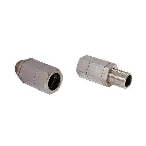 Brass Double Compressor Cable Gland - High-Quality Solid Round Conductor, Silver Connector | Industrial Application, 6-12 Month Warranty