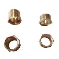 Brass Male Bush - Color: Golden