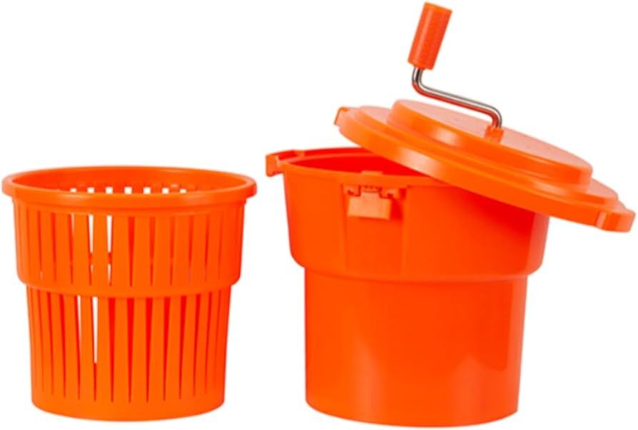 Green Manual Salad Spinner Bucket