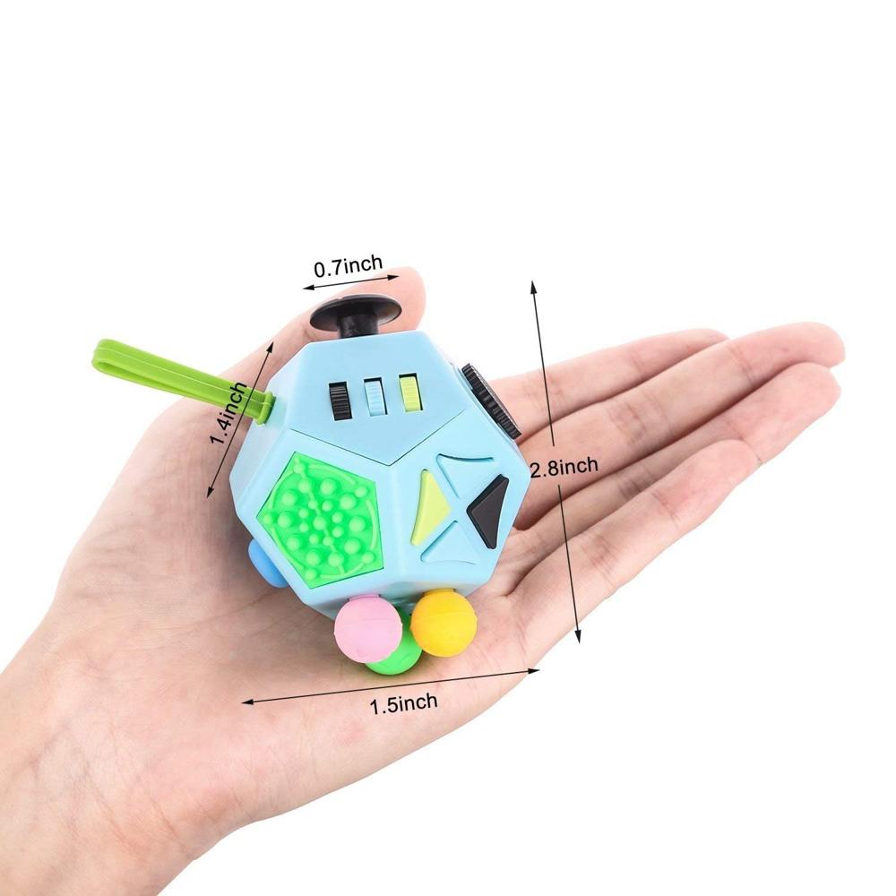 12-Side Fidget Cube Relieves Stress