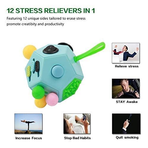 12-Side Fidget Cube Relieves Stress