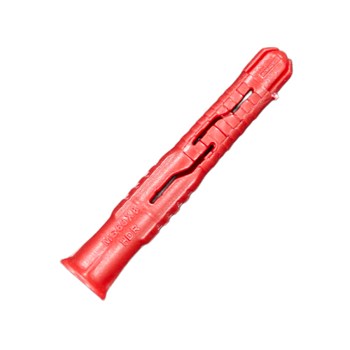 60X8 Red Frame Fixing Wall Plug - Color: As Per Requirement