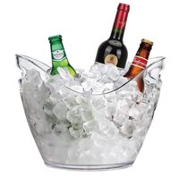 Ice Bucket Wine Bucket - Stainless Steel, Multi-bottle Capacity , Elegant Design With Efficient Cooling And Portable Handles