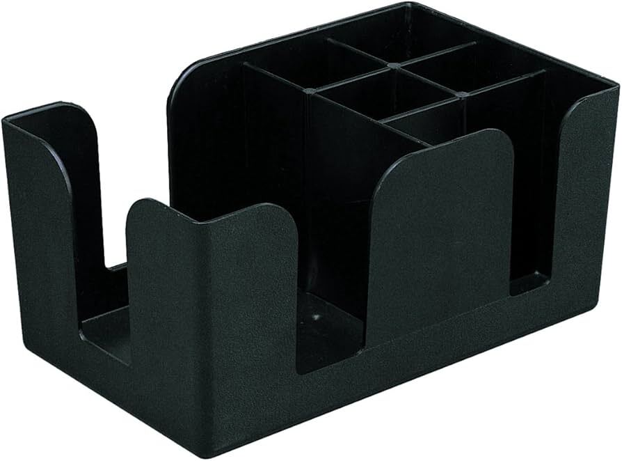 bar caddy black 6 compartments 240 mm