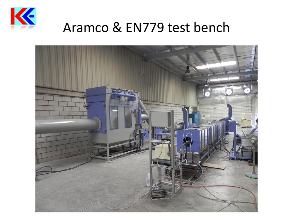 Aramco & EN779 test bench