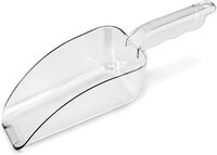 Ice Scoop Clear Polycarbonate 1860 Ml - Durable, Transparent Design For Ice Handling , Ergonomic Handle For Comfortable Grip And Easy Cleaning