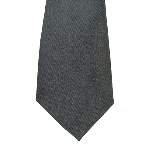 Grey Plain Polyester Fabric School Tie