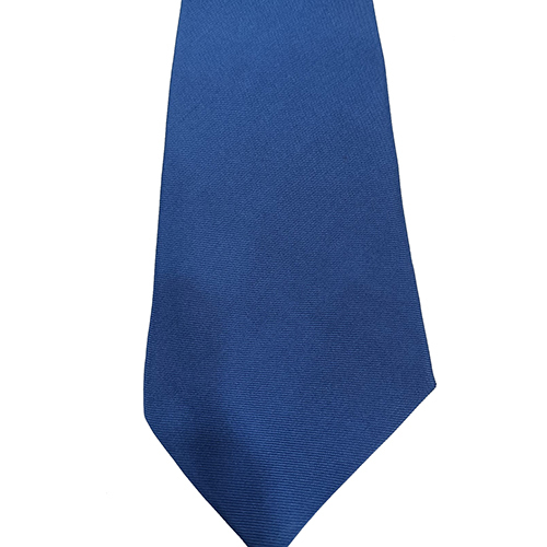 Royal Blue Plain Polyester Fabric School Tie