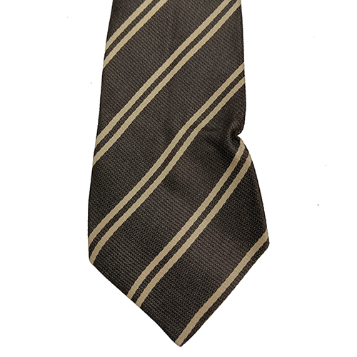 Brown Camel DAV Pattern Polyester Fabric School Ties