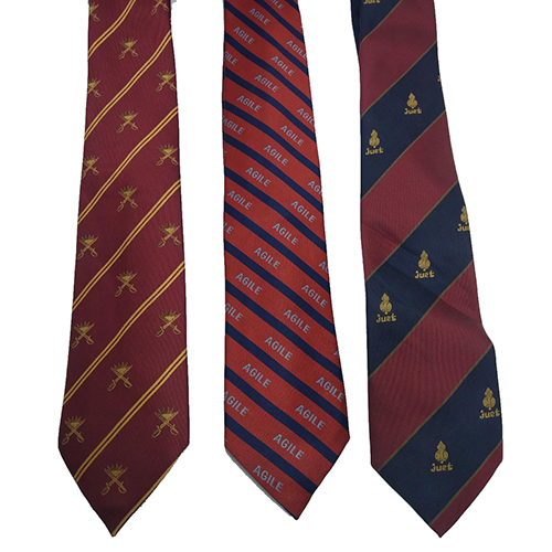 Name Jaquard Fabric School Tie